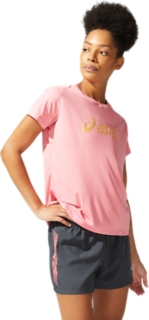 Alternative image view of SAKURA ASICS SS TOP, Peach Petal