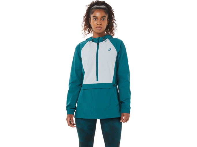 WOMEN'S ANORAK JACKET Velvet Pine/Piedmont Grey Jackets & Outerwear