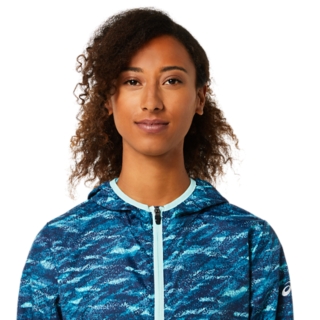 WOMEN'S PACKABLE JACKET | Teal Ice Jackets & Outerwear | ASICS