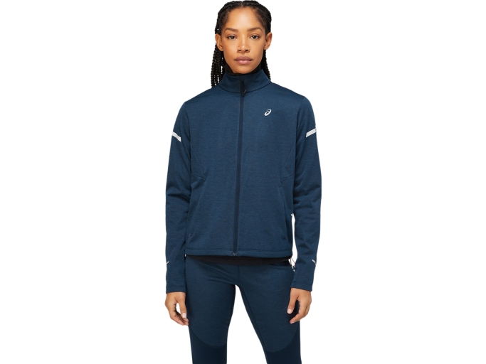 WOMEN S LITE SHOW WINTER JACKET French Blue Heather Jackets Outerwear ASICS