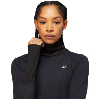 Long Sleeve Pointelle Rib Crew - Dark Sapphire – Ecru