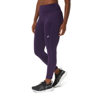 Asics Womens Large Thermopolis Tights Gray Black NEW