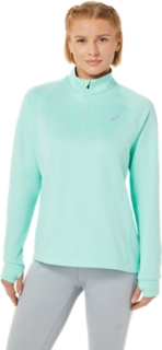 WOMEN'S THERMOPOLIS ZIP | Fresh Heather | Long Sleeve | ASICS