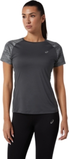 Alternative image view of SPORT RFLC SS TOPS, Dark Grey/Silver Reflective