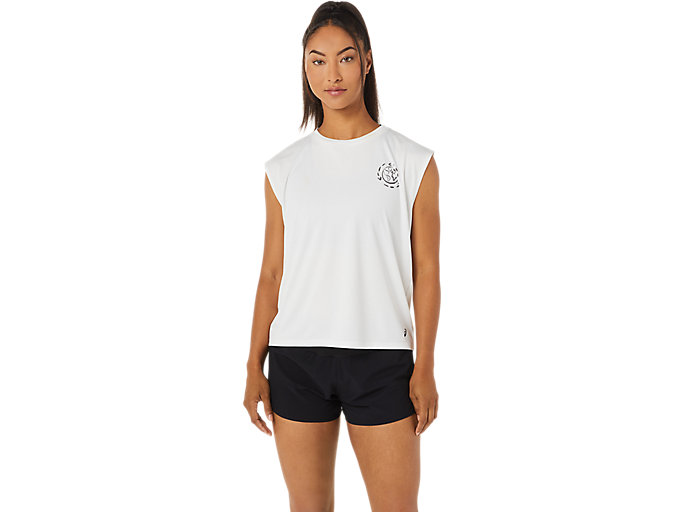 Alternative image view of OCEAN WASTE RUN TOP, Natural White