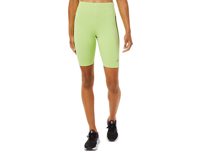 Image 1 of 7 of Femme Lime Green RACE SPRINTER TIGHT Women's Tights & Leggings