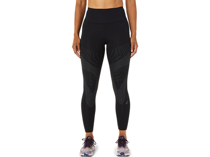 Image 1 of 7 of Mulher Performance Black/Graphite Grey ROAD BALANCE TIGHT Leggings — Mulher