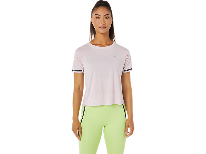Image 1 of 7 of WOMEN'S RACE CROP TOP color Barely Rose