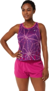 Asics Sakura Aop Leggings Purple