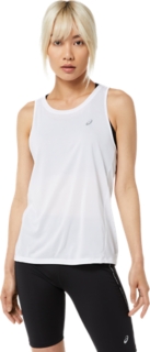 Egomanía Renacimiento partícula WOMEN'S RACE TANK | Brilliant White | Sleeveless Shirts | ASICS