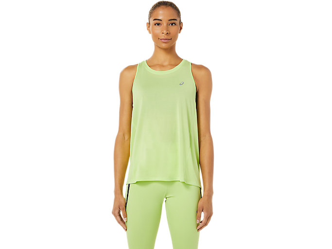 Image 1 of 7 of Femme Lime Green RACE TANK T-Shirts à manche courtes pour femmes