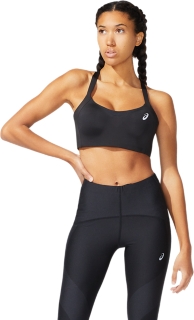 Women's METARUN BRA, Performance Black, Sports Bras​