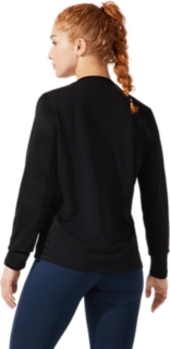 Women's SILVER LONG SLEEVED TOP, Performance Black, Long Sleeved Tops