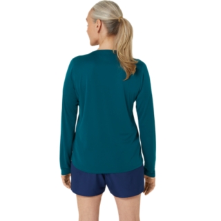SILVER LONG SLEEVED TOP,  Rich Teal