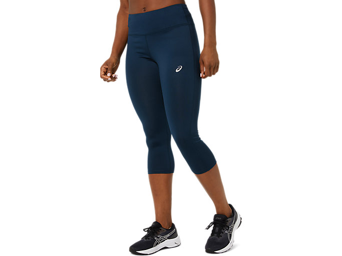 Image 1 of 6 of Women's French Blue CORE CAPRI TIGHT Women's Running & Sports Tights & Leggings