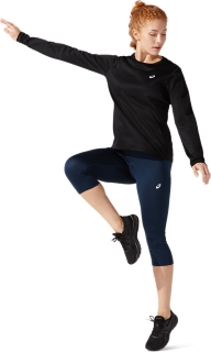 Women's CORE LS TOP | Performance Black | Long Sleeve Shirts | ASICS PL