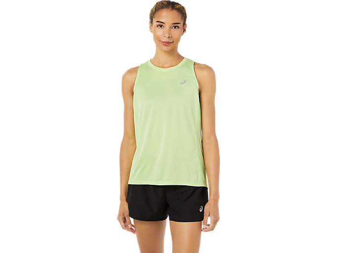 Image 1 of 5 of Women's Lime Green CORE TANK Men's Sports Short Sleeve Shirts