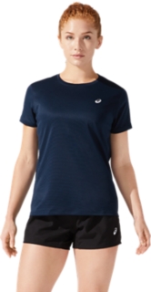 Asics t cheap shirt femme bleu