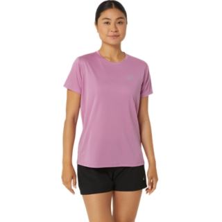 Asics t shirt sales femme brun