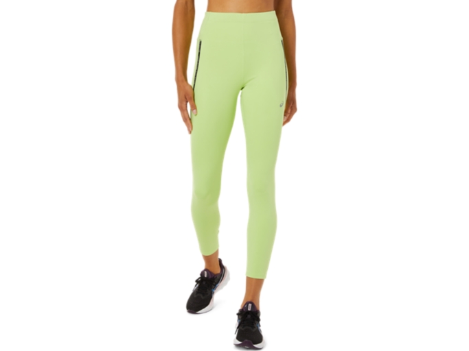 WOMEN'S LITE-SHOW TIGHT, Performance Black/Lime Green, Tights & Leggings