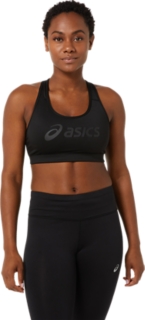 Buy ASICS Charcoal Printed Non Wired Lightly Padded POWER Sports Training  Bra 2032A218.001 - Bra for Women 7746514