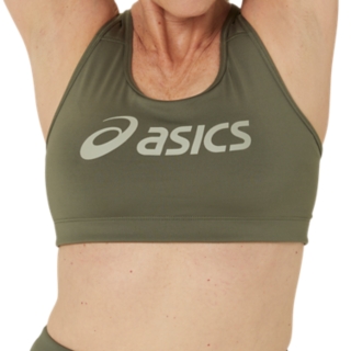 Women's ASICS PADDED BRA, Mantle Green/Olive Grey, Sports Bras​