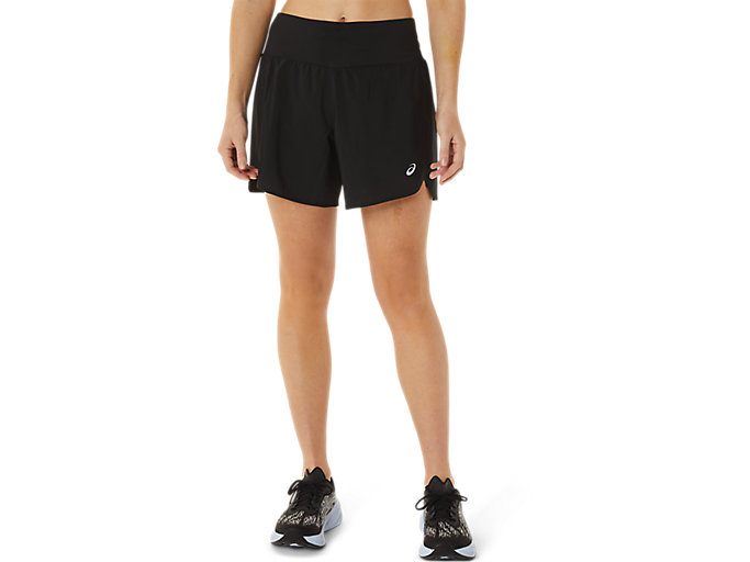 Image 1 of 8 of Women's Performance Black ROAD 2-N-1 5.5IN SHORT Women's Running & Sports Shorts
