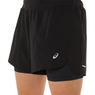 WOMEN S ROAD 2 N 1 5.5IN SHORT Performance Black Shorts Pants ASICS