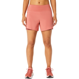 WOMEN S ROAD 2 N 1 5.5IN SHORT Light Garnet Brisket Red Shorts Pants ASICS