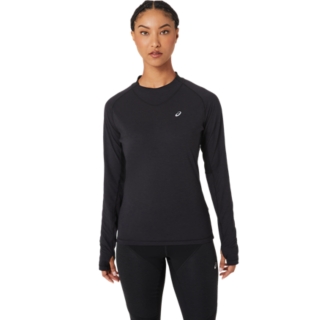 WOMEN\'S WINTER RUN LONG SLEEVE TOP | Performance Black | Long Sleeve Shirts  | ASICS