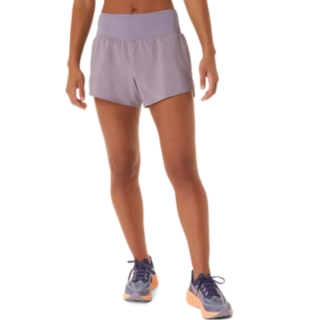 Women's NAGINO 4IN RUN SHORT, Indigo Blue, Calças Curtas