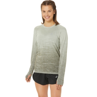 SEAMLESS LS TOP Women Mantle Green Olive Grey Damen Oberteile mit langen Armeln ASICS Outlet CH