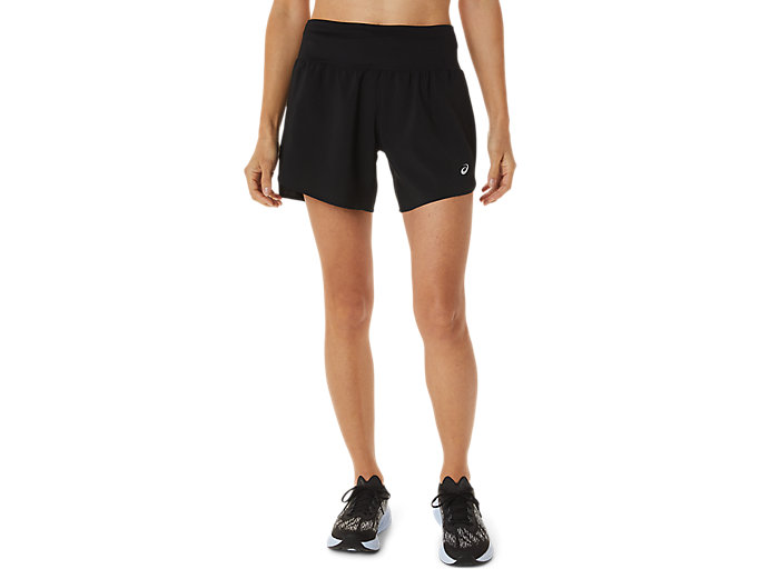 Image 1 of 8 of Women's Performance Black ROAD 5.5IN SHORT Women's Sports Shorts