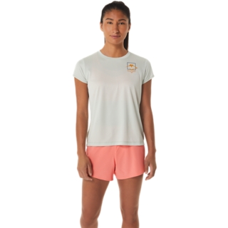 WOMEN'S FUJITRAIL LOGO SHORT SLEEVE TOP | Light Sage | T-Shirts