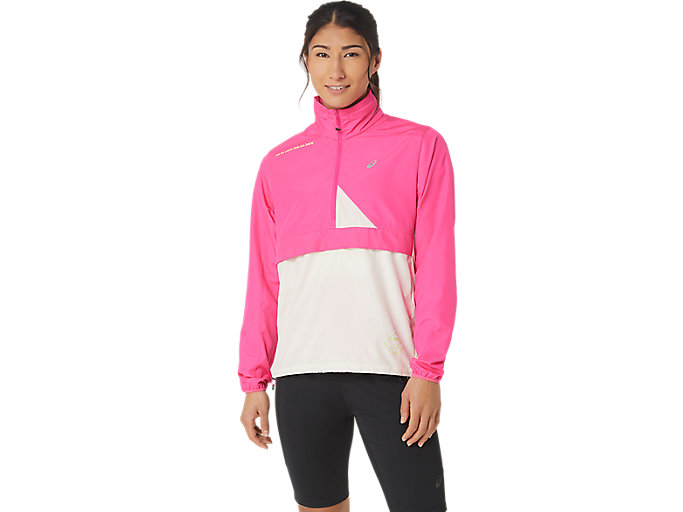 Image 1 of 9 of Mujer Pink Glo/Birch FUJITRAIL ANORAK Chaquetas y chalecos para mujer