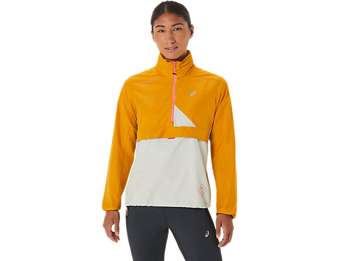 Image 1 of 12 of Women's Sandstorm/Light Sage FUJITRAIL ANORAK Women's Running & Athletic Jackets & Vests