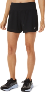 WOMEN\'S VENTILATE 2-N-1 3.5IN SHORT | Performance Black | Shorts & Pants |  ASICS