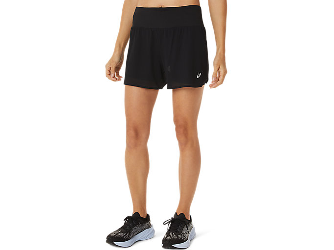 Image 1 of 8 of Women's Performance Black VENTILATE 2-N-1 3.5 INCH SHORT Womens Shorts