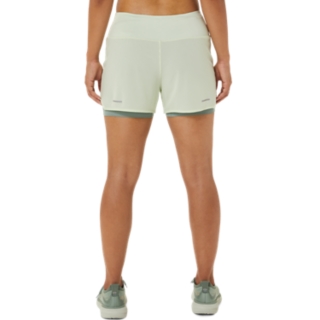 Women's VENTILATE 2-N-1 3.5IN SHORT, Whisper Green/Slate Grey, Shorts