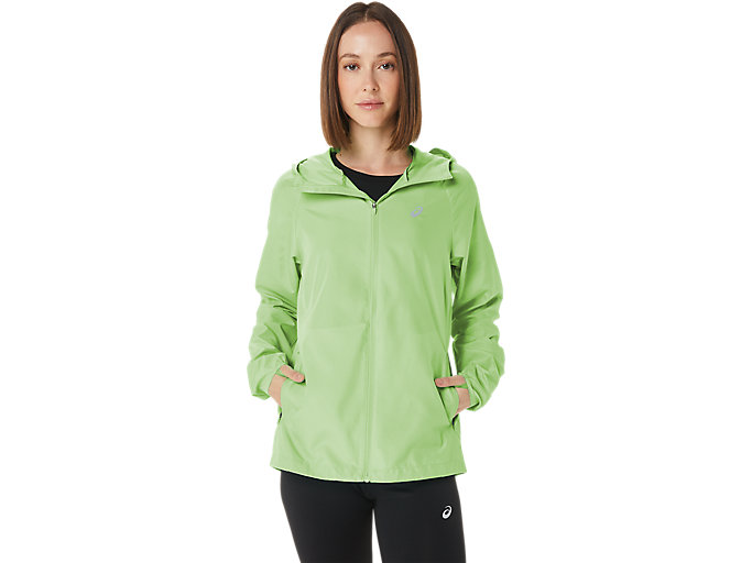 Image 1 of 8 of RUN HOOD JACKET color Lime Green