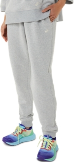 WOMEN'S FLEECE JOGGER, Light Grey Heather, Shorts & Pants