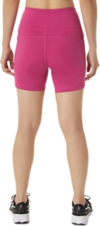 WOMEN'S PR LYTE 5IN RUN SHORT WITH POCKETS, Fuchsia Red, Shorts & Pants