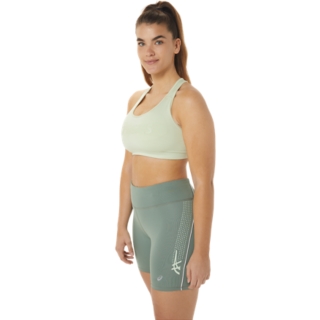 ASICS CORE LOGO BRA - Medium support sports bra - mantle green