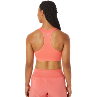 Women's ASICS PADDED BRA, Papaya/Guava, Sports Bras​