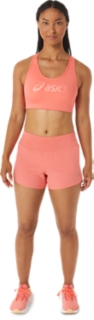 ASICS ACCELERATE BRA - High support sports bra - papaya/coral 