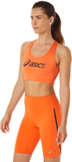 Asics Padded Bra, Nova Orange/Night Shade, XS – Prokicksports