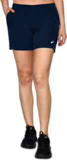 Asics running hot sale shorts womens