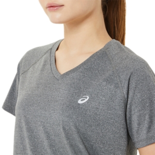 WOMEN'S READY-SET LYTE V-NECK | Dark Grey Heather | T-Shirts