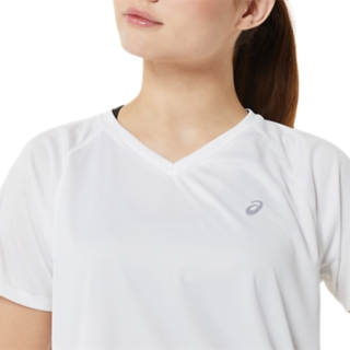 WOMEN'S READY-SET LYTE V-NECK | Brilliant White | T-Shirts & Tops