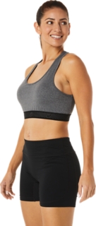 Asics Colour Block 2 Womens Sports Bra - Black